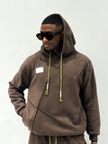 Daper brown Seam Detail Hoodie