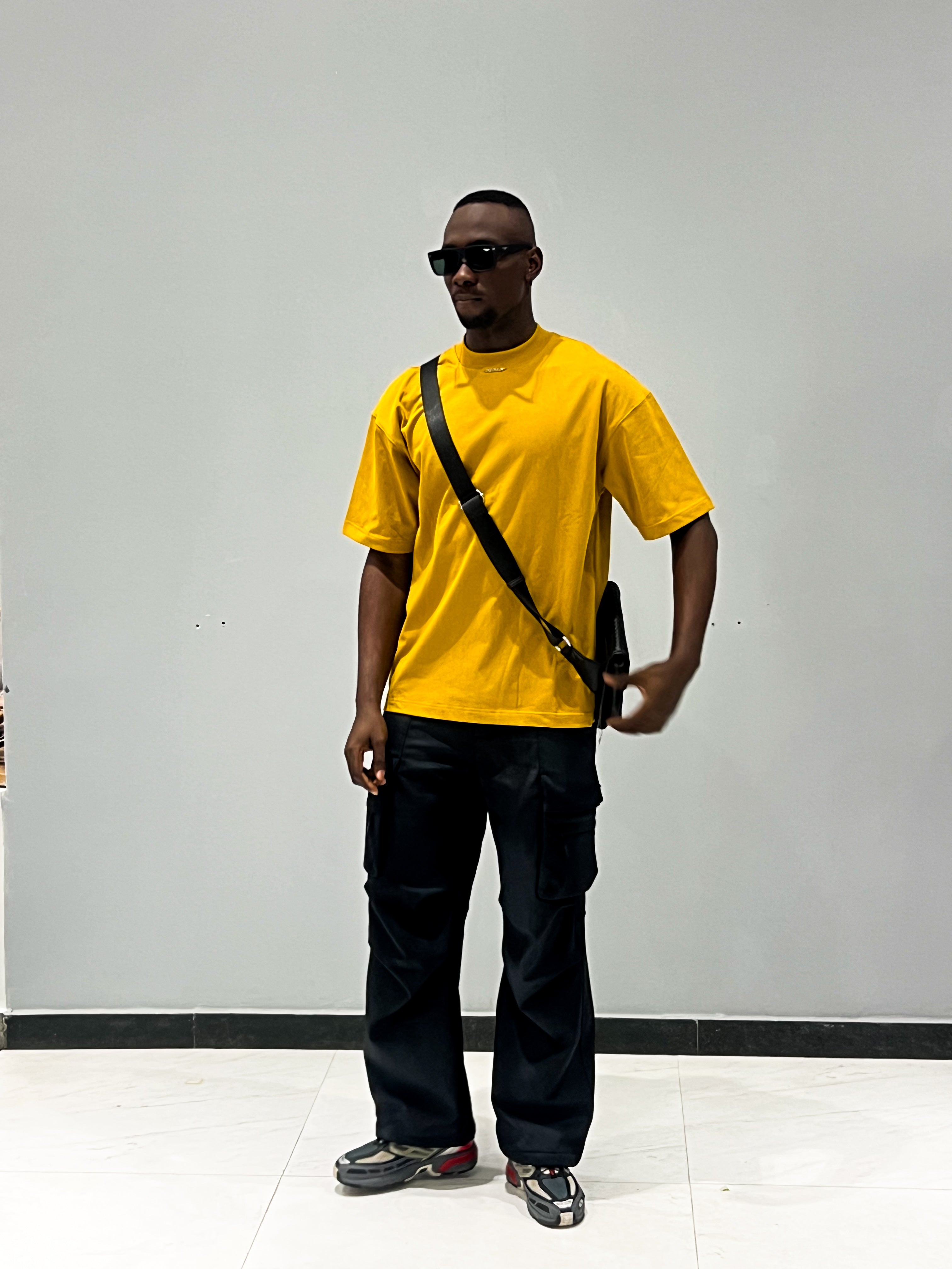 Daper Oversized Yellow Tee